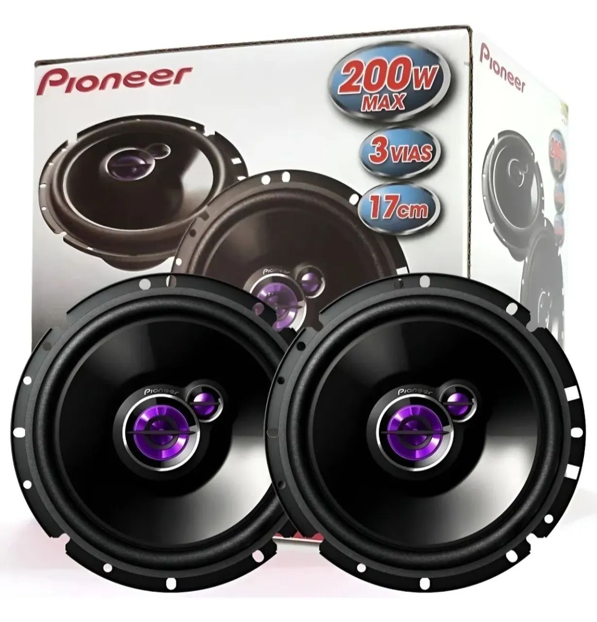 Par de auto falante Pioneer 6 polegadas. 