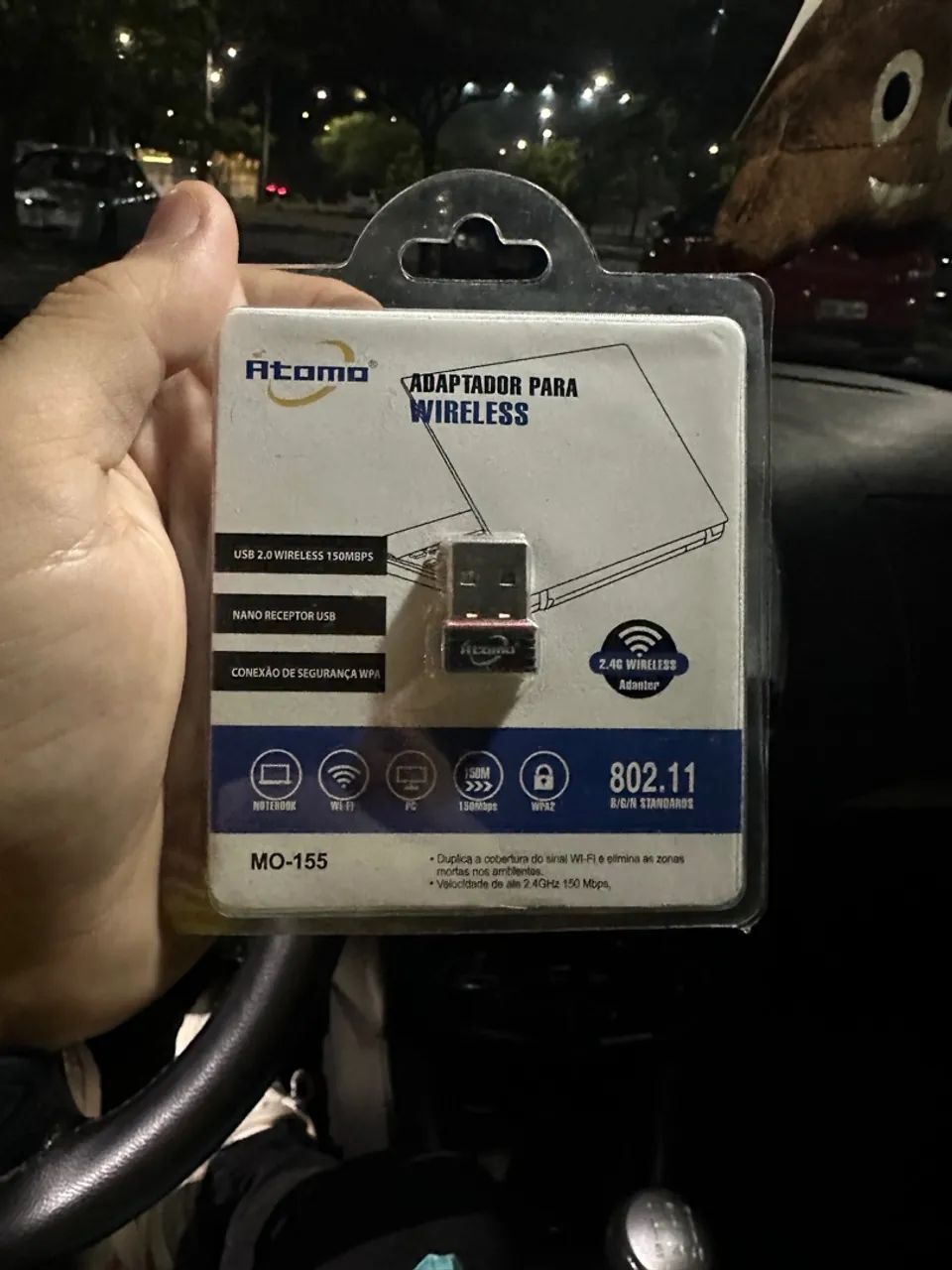Adaptador Wi-Fi USB Atomo 150Mbps