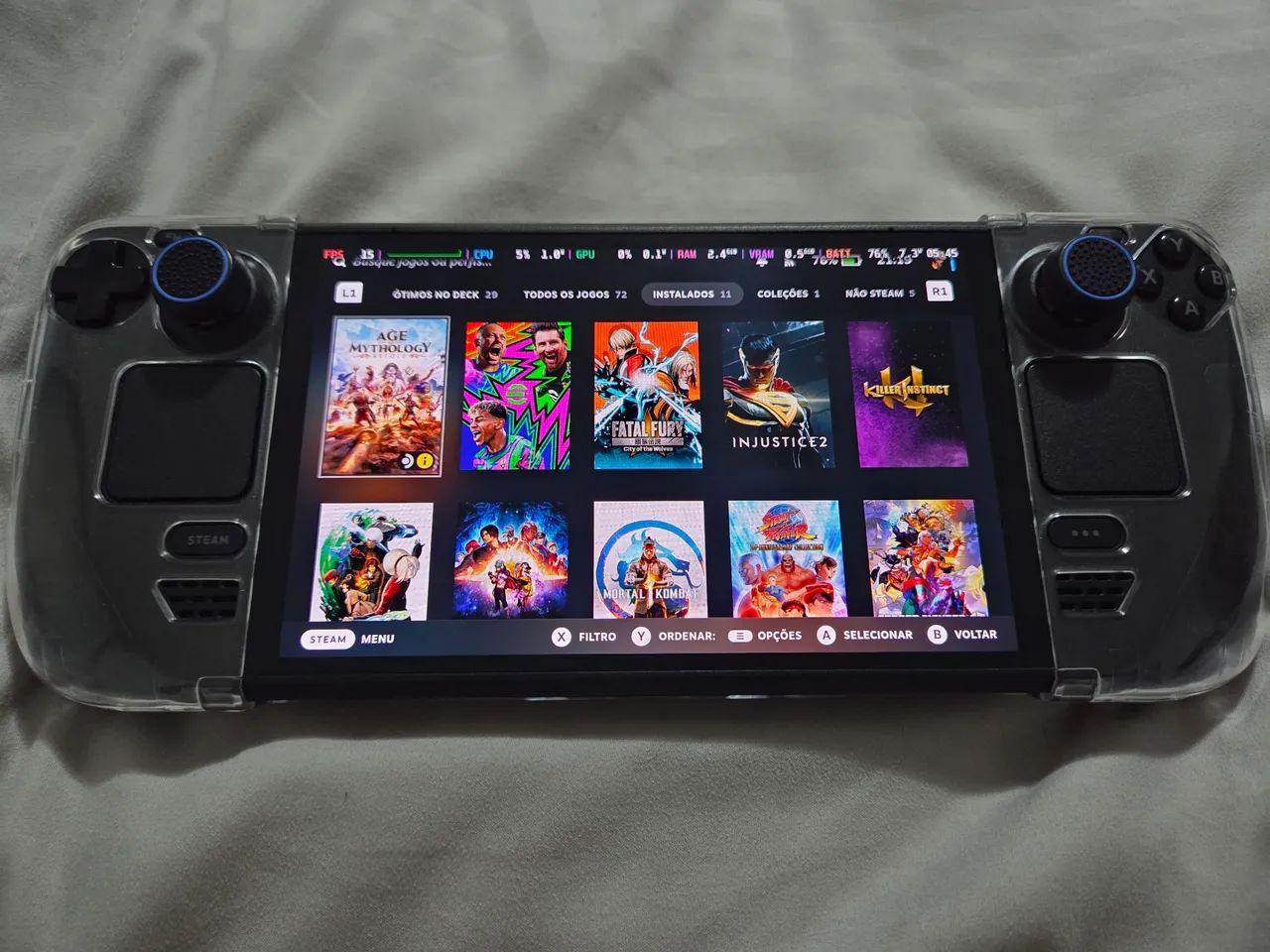 Steam Deck Oled 512gb Novinho 1 mês de uso Completo - Consoles de