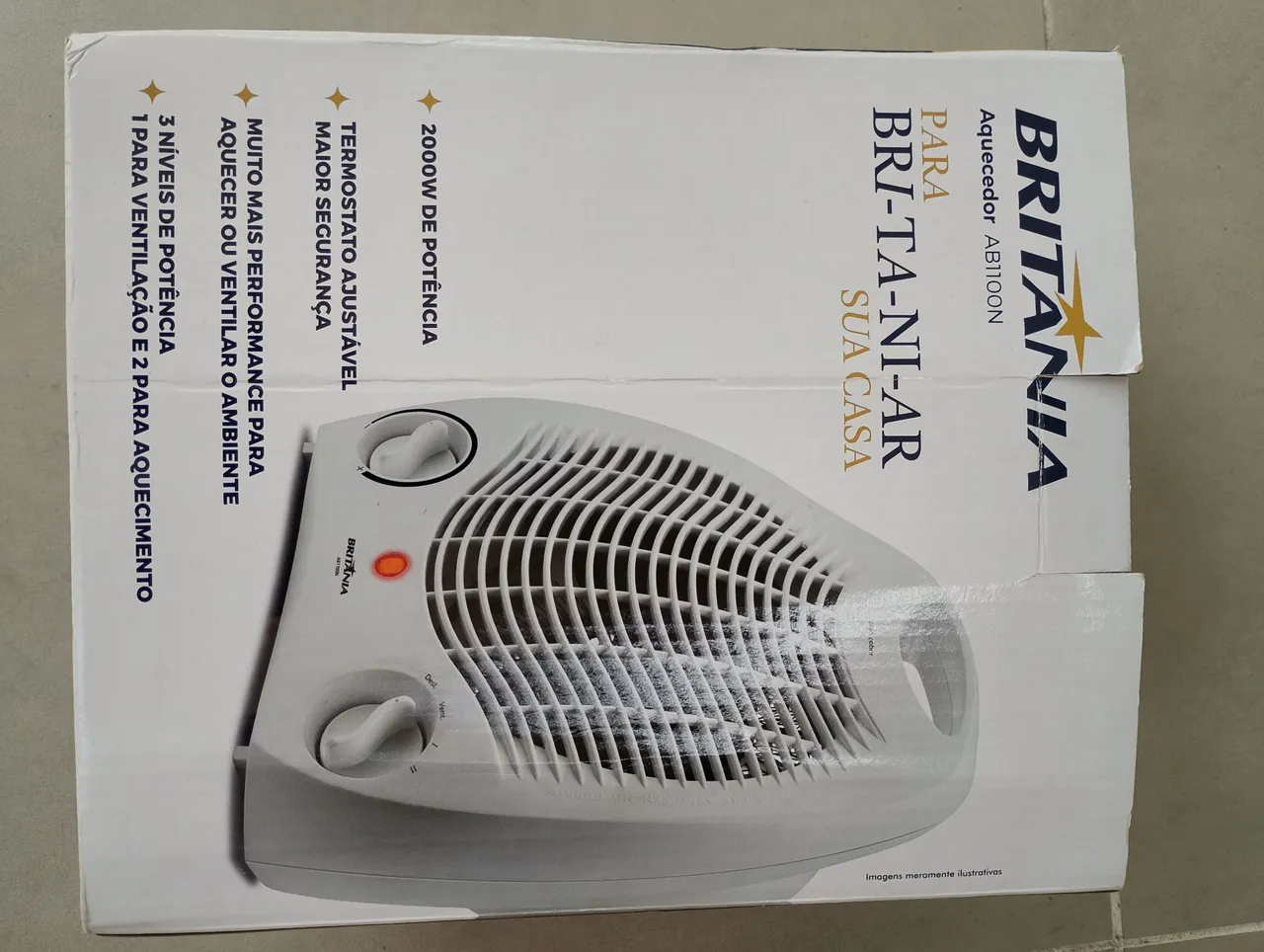 Aquecedor Britânia BRI-TA-NI-AR - 2000W
