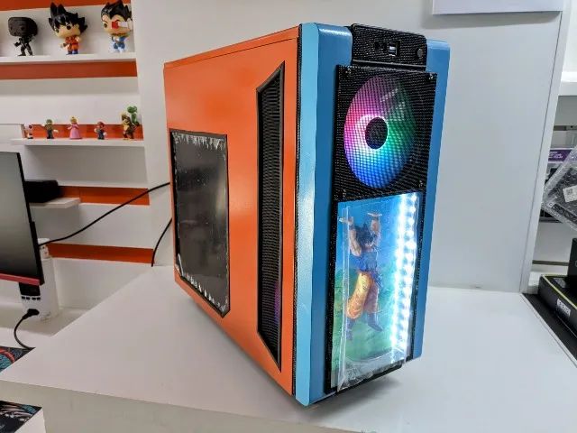Pc Custom Dragon Ball - Core i7 / 16gb / 256gb / RX 550 + Periféricos - Foto 6