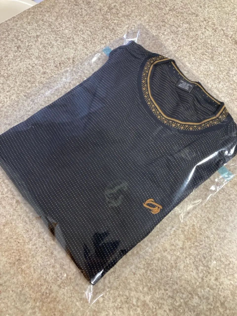 Camiseta Masculina Vida Marinha Preta com Detalhes - Foto 3