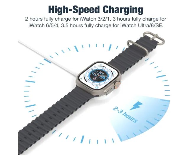 Carregador Usb-c Compatível Para Apple Watch 10 9 8 7 6 Ultra 1 e 2 - Foto 5