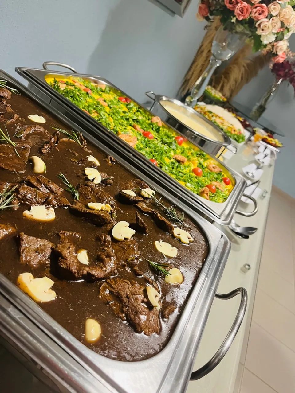 Buffet de comida para eventos