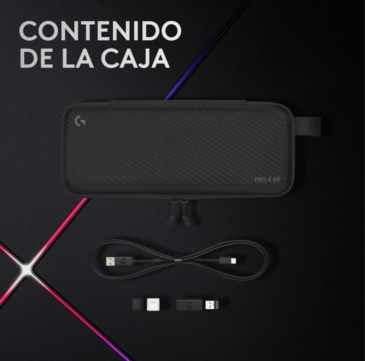 Teclado sem fio Logitech G Pro X 60 Lightspeed White - Foto 3