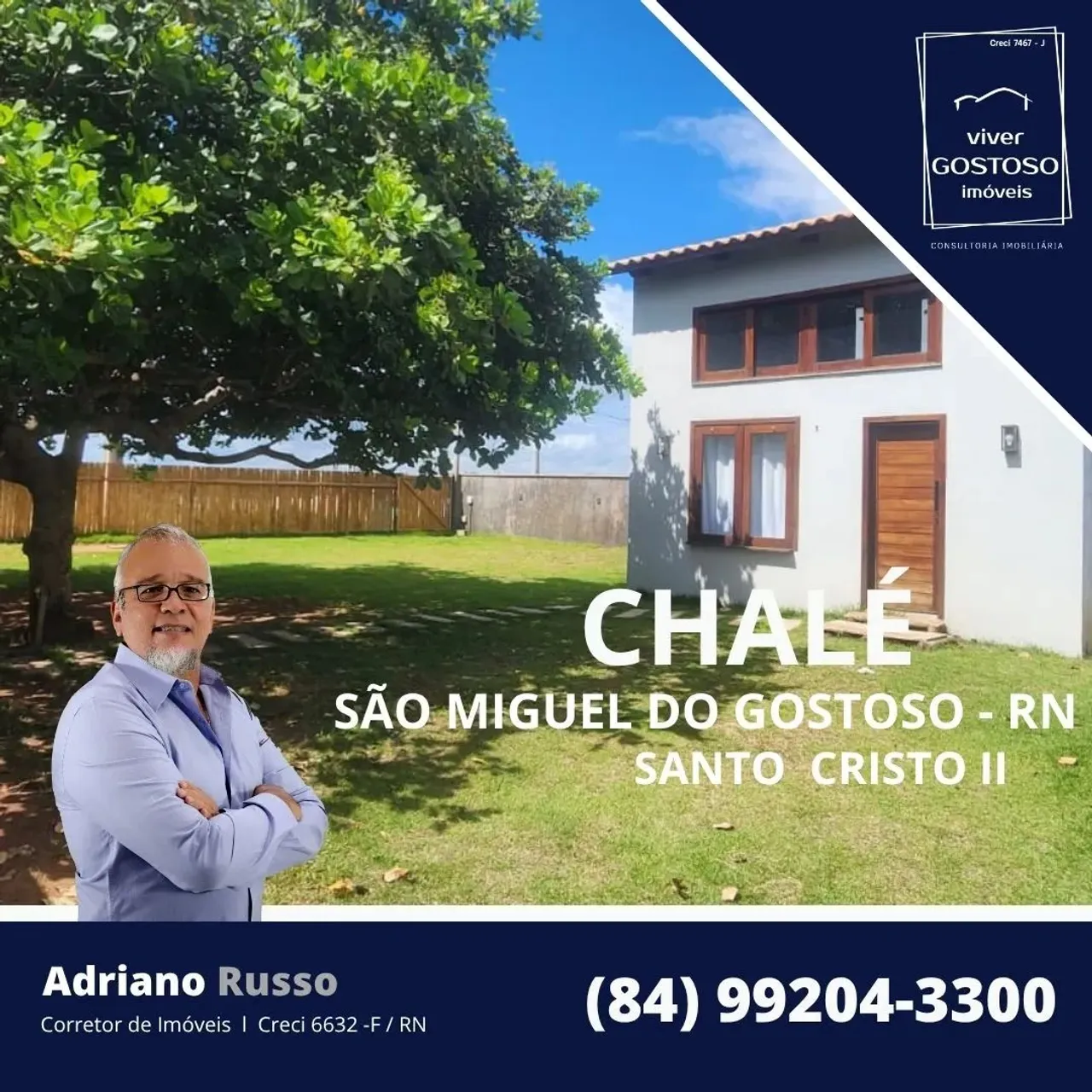 Chalé aconchegante e projetado, quintal maravilhoso - Santo Cristo II -São Miguel do Gosto