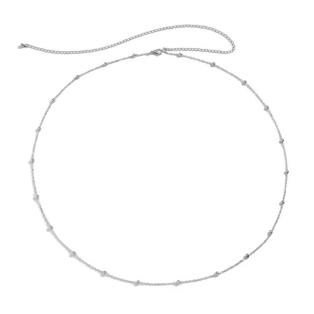 Body Chain Belly Chain colar de cintura Bolinhas Delicado - Foto 5