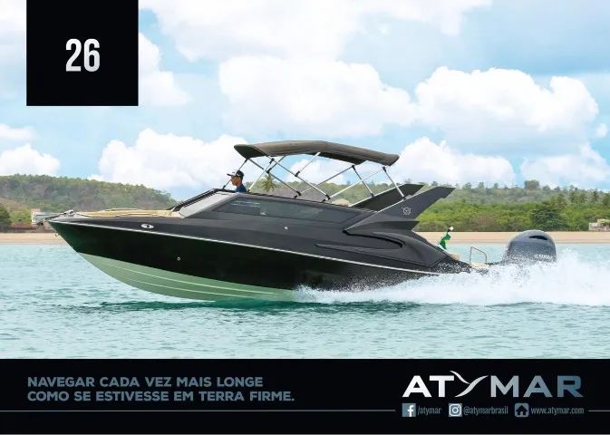 Lancha Atymar 26 pés 2025 proa aberta com banheiro zero