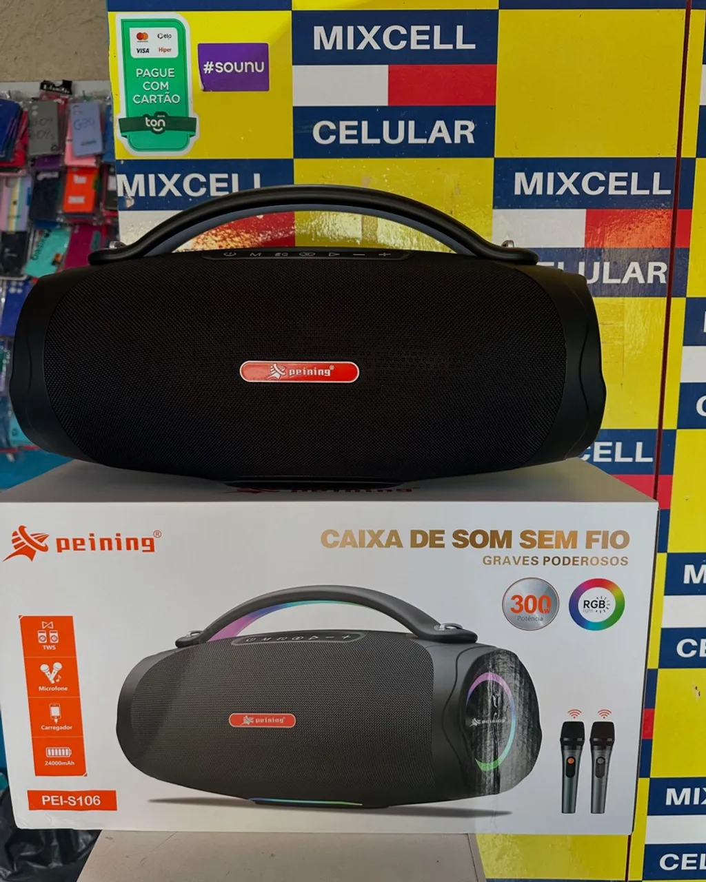 Caixa de Som Bluetooth Peining PEI-S106