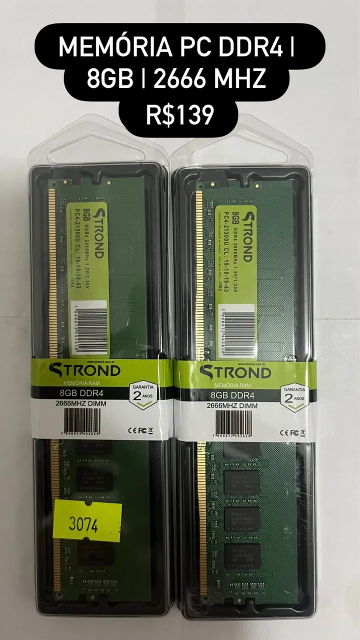 Memória ddr4 | 8gb | 3200 2666 | PC - Foto 2