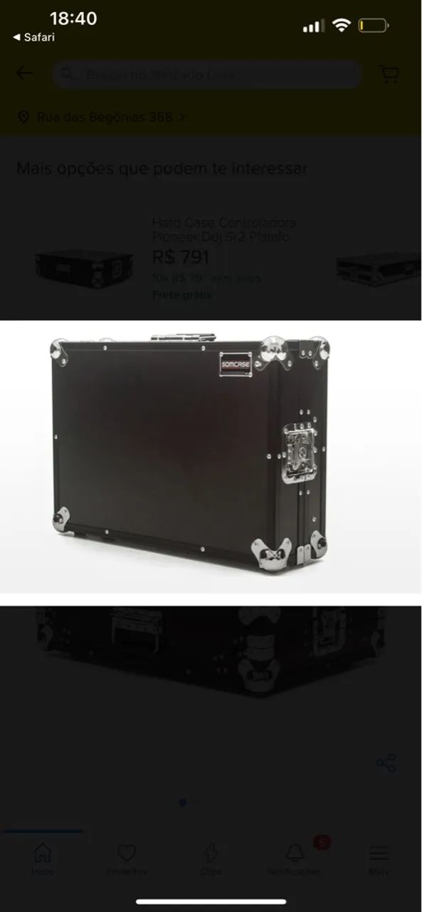 Hard Case SC81 para Controladora Pioneer PDJ SX + Plataforma Black - Novo! - Foto 3
