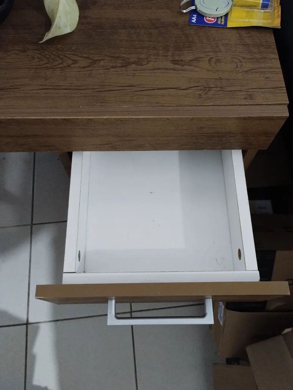 Escrivaninha MDF marron claro - Foto 2
