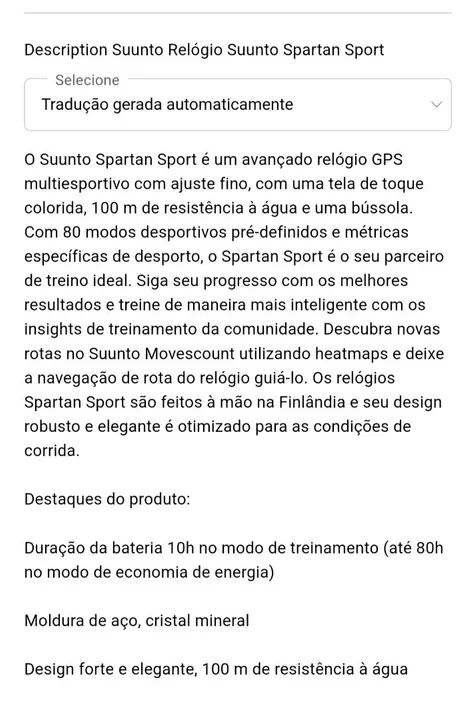 Relógio Suunto Spartan Sport GPS, medidor batimento - Foto 6