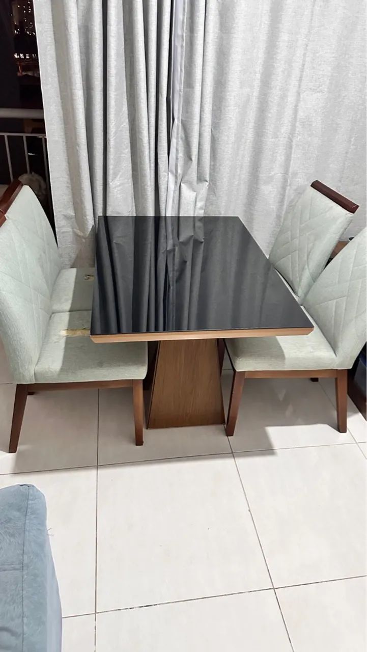 Dining set (glass top) + 4 chairs64288874333569122