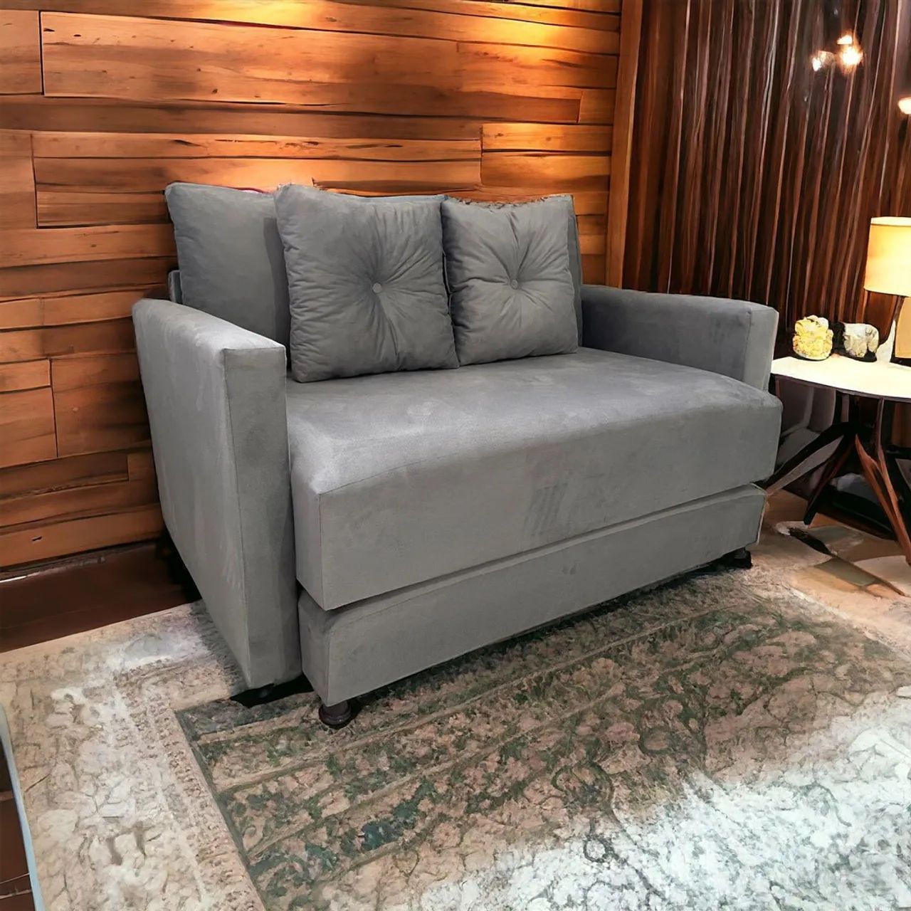 Sofá cama casal moderno e compacto para você novos de fábrica - Foto 3