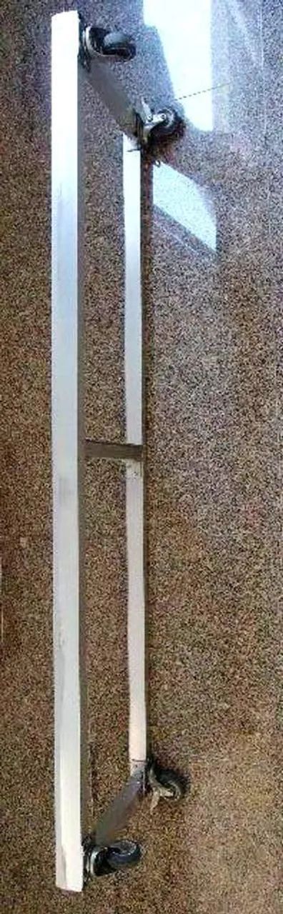 Carro Carrinho Suporte de Transporte Alumínio para Lojas Comerciais   - Foto 2