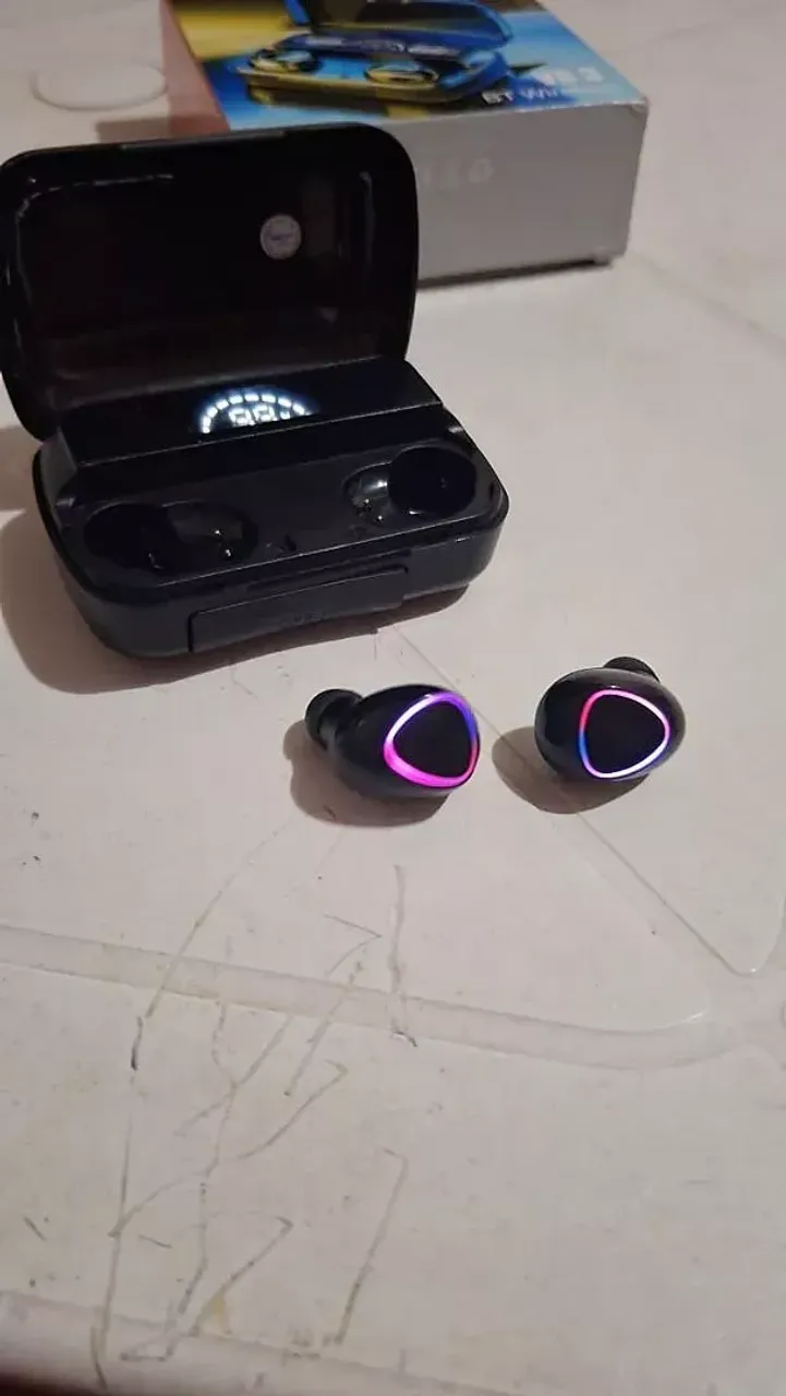 Fone Bluetooth M10 5.3 Fones de ouvido sem fio TWS estéreo com carregador Power Bank