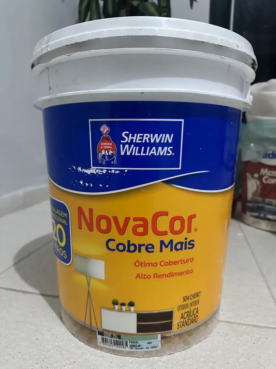 Tinta Acrílica Fosco Novacor verde  20 L- SHERWIN W. - Foto 4