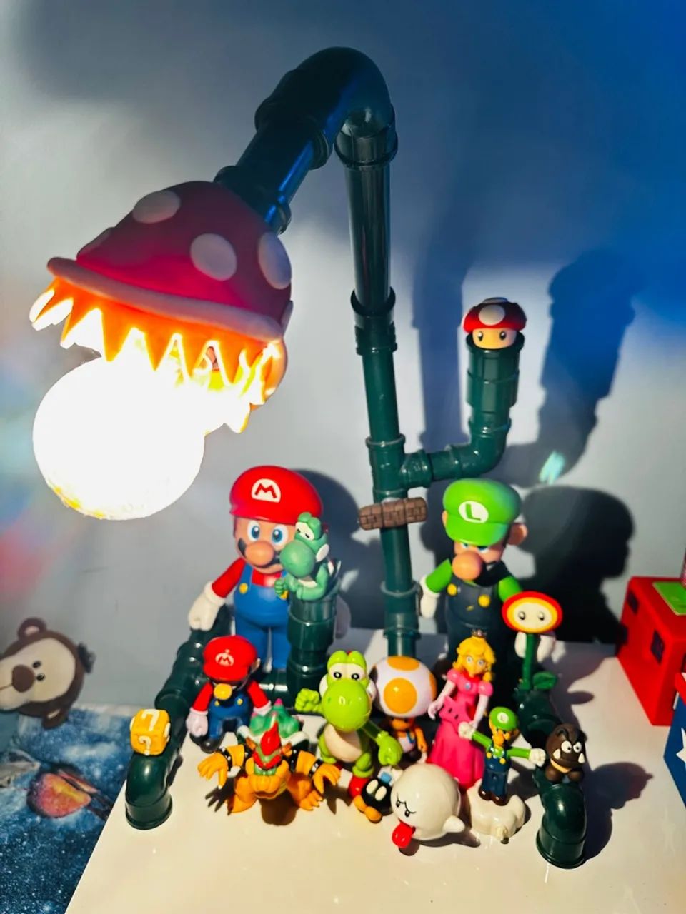 Luminária de mesa Super Mario Cano - usado