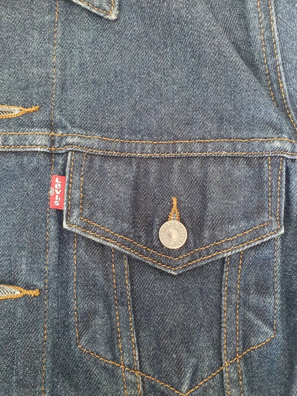 Jaqueta Jeans Levi's Original - Azul Escuro, M - Foto 4