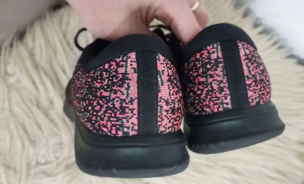 Tênis Olympikus Preto Rosa 34 - Foto 4