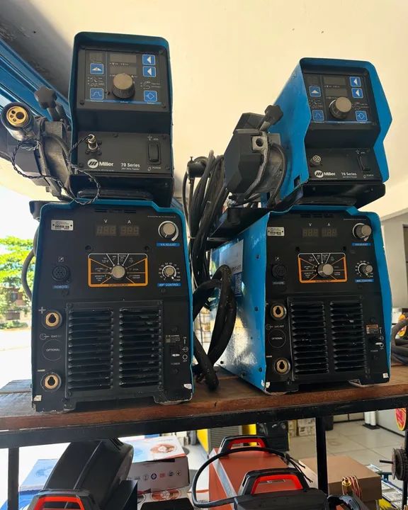 Máquina de solda miller xmt 350 com cabeçote