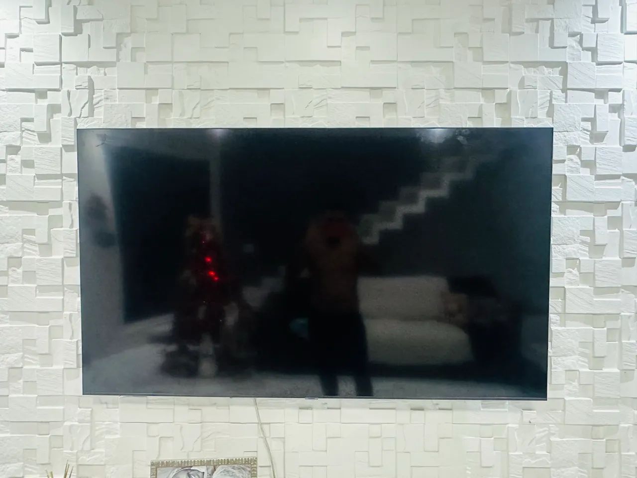 Tv 70 polegadas Samsung com tela queimada 