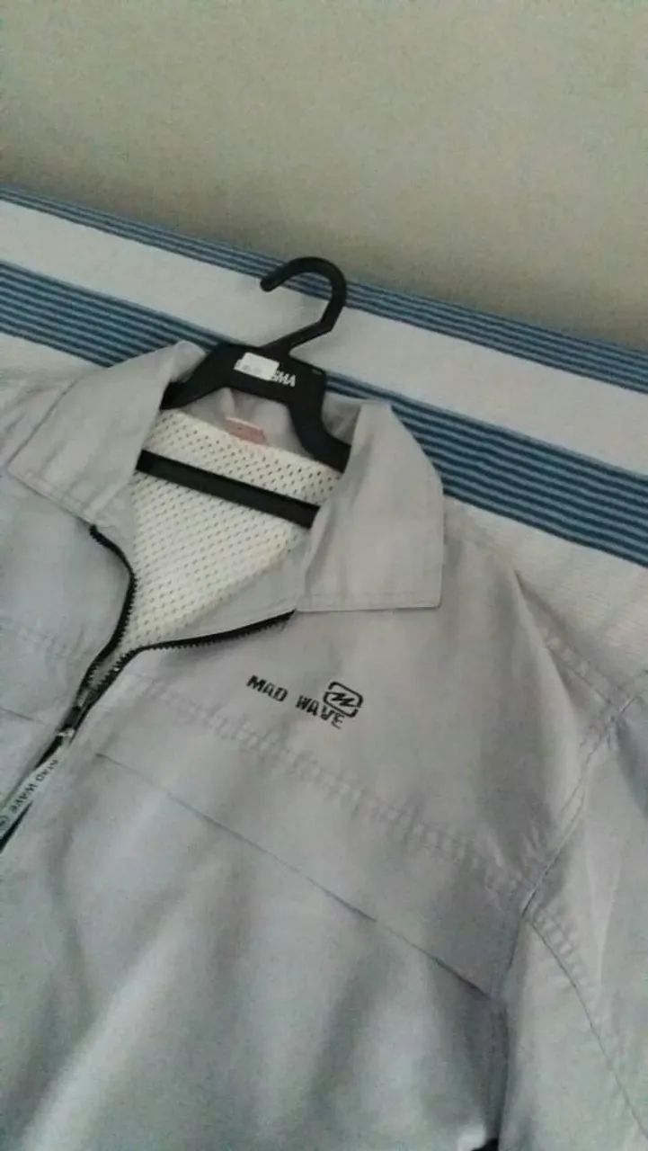 Jaqueta casual cinza forrada - Foto 3