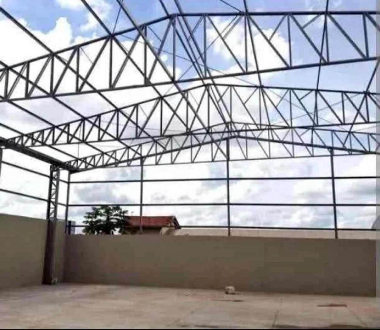 Barracao 150m2 montagem e estruturas