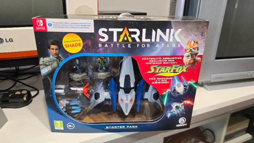 Starlink Nintendo Switch jogo lacrado com nave e boneco Star Fox (leia descrição)