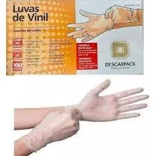 Luvas, propé, máscaras descartáveis