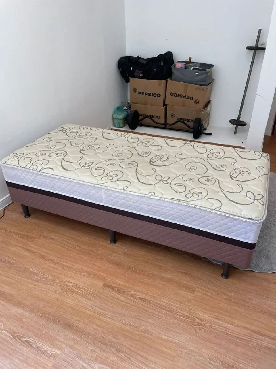 Cama Box Conjugada Solteiro Herval Roma Ortopédico com Pillow Top - Foto 2