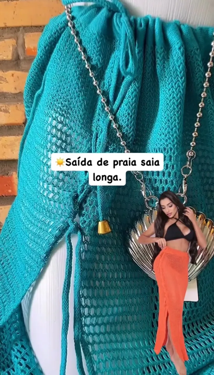 Promoção Moda praia-saia longa tric.