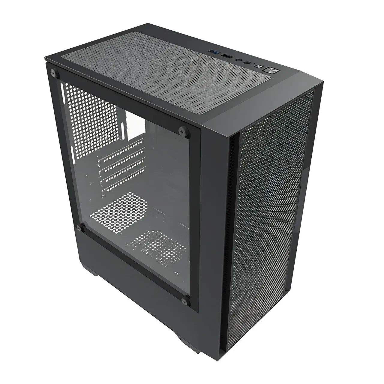 Gabinete Gamer Aigo Darkflash C195M Mesh, Mini-Tower, Lateral de Vidro - Foto 2
