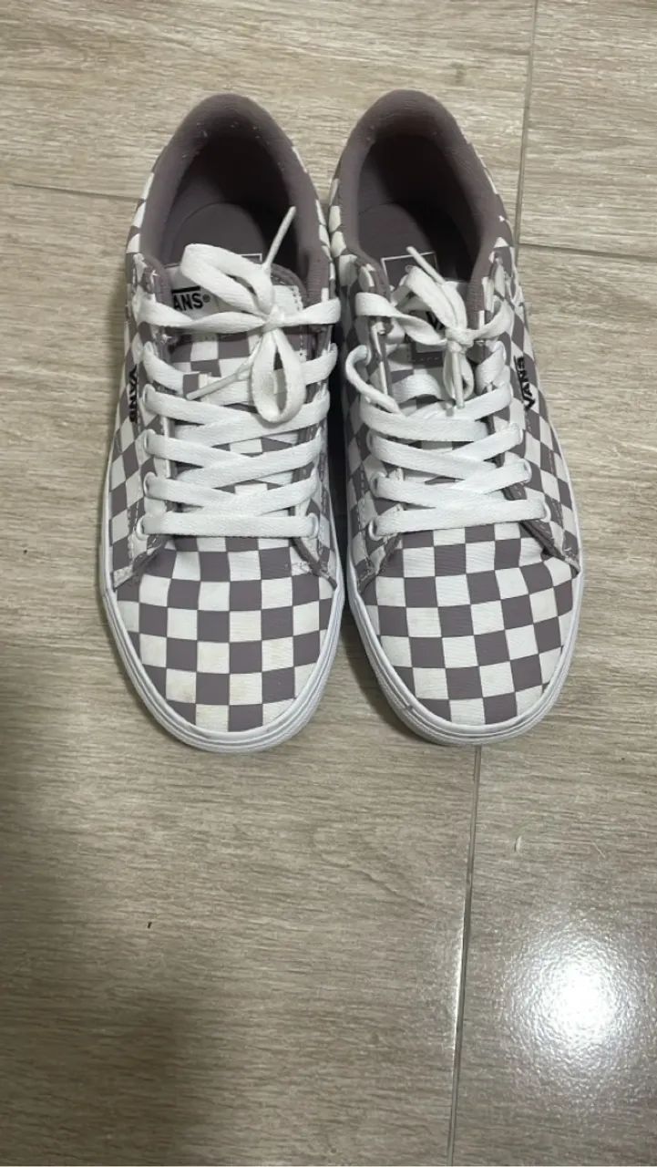 Tênis Vans Checkerboard Cinza - Foto 3