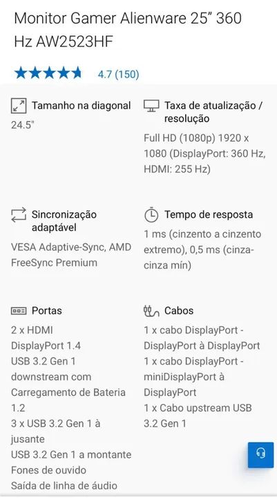 PC Gamer Alienware e Monitor - TOP - Foto 3