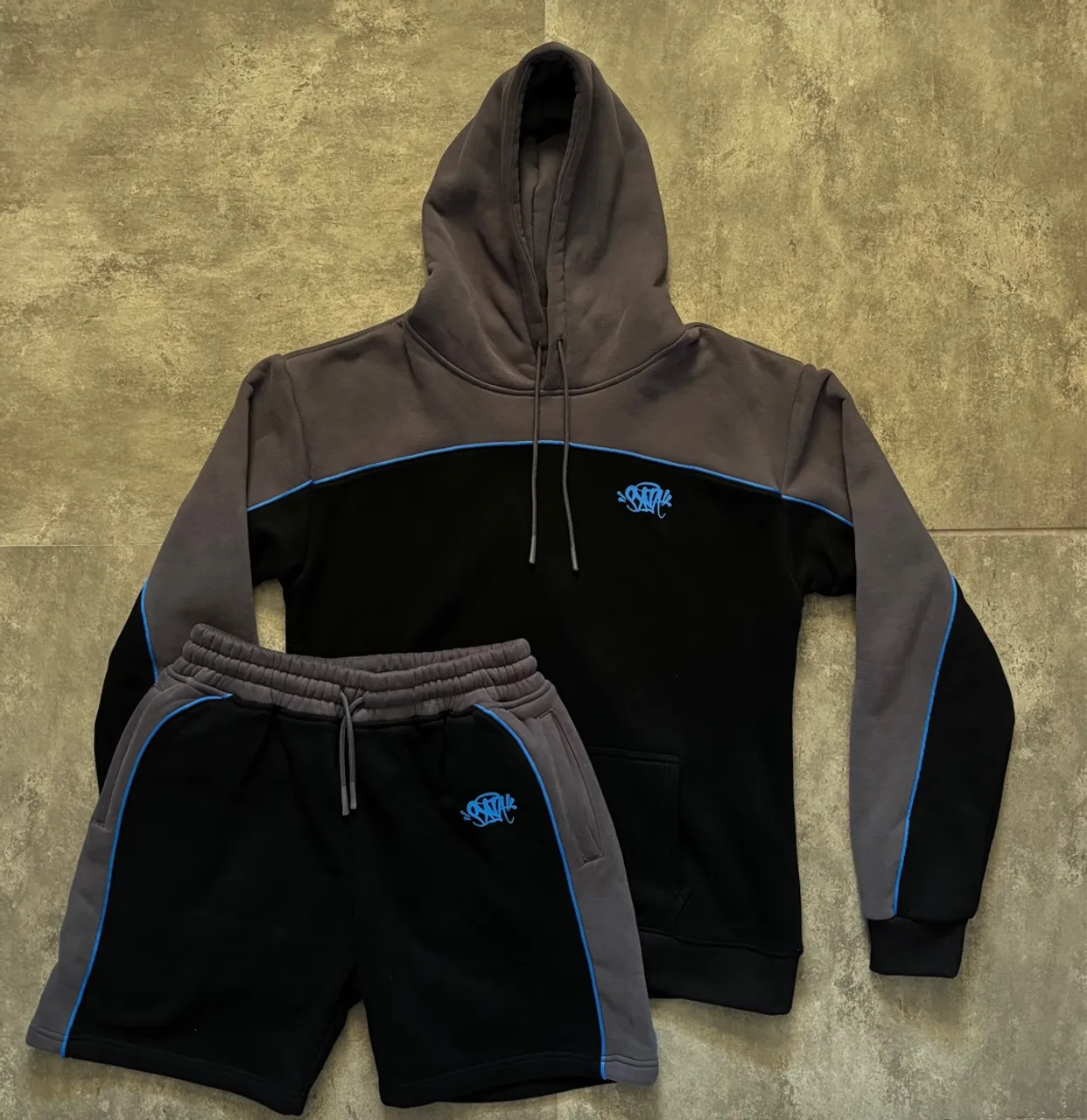 CONJUNTO SYNA WORLD preto/azul