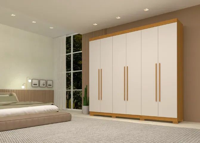 Roupeiro Núria 100% MDF 6 Portas - Foto 5