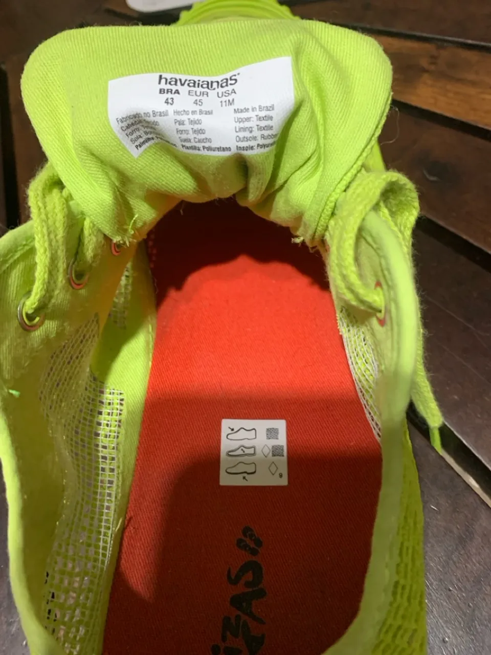 Havaianas Verde Neon - Tamanho 43 seminovo