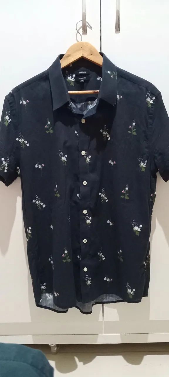 Camisa Manga Curta Floral SÉRGIO K 
