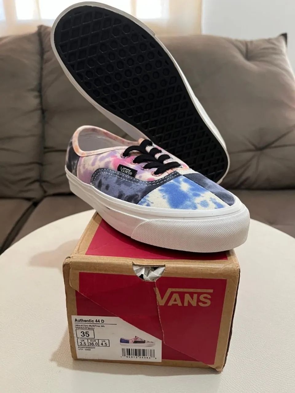 Tênis Vans ( TAM 35 ) Authentic 44 Dx Pw Multicolor - Foto 3