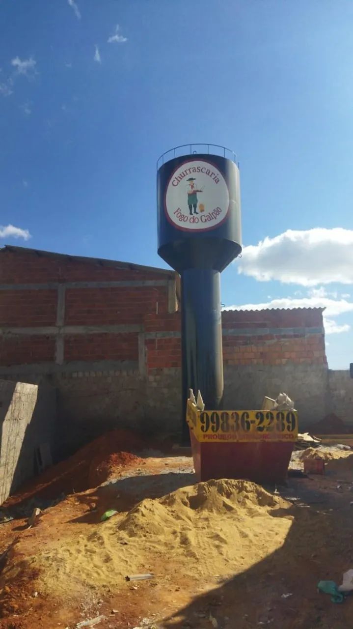 Caixa d'água capacidade 10.000 Litros tipo taça coluna cheia - Foto 6