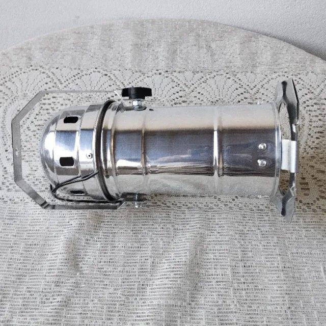 Kit luminária canhão spot prata refletor cenico retro e27 - Foto 4