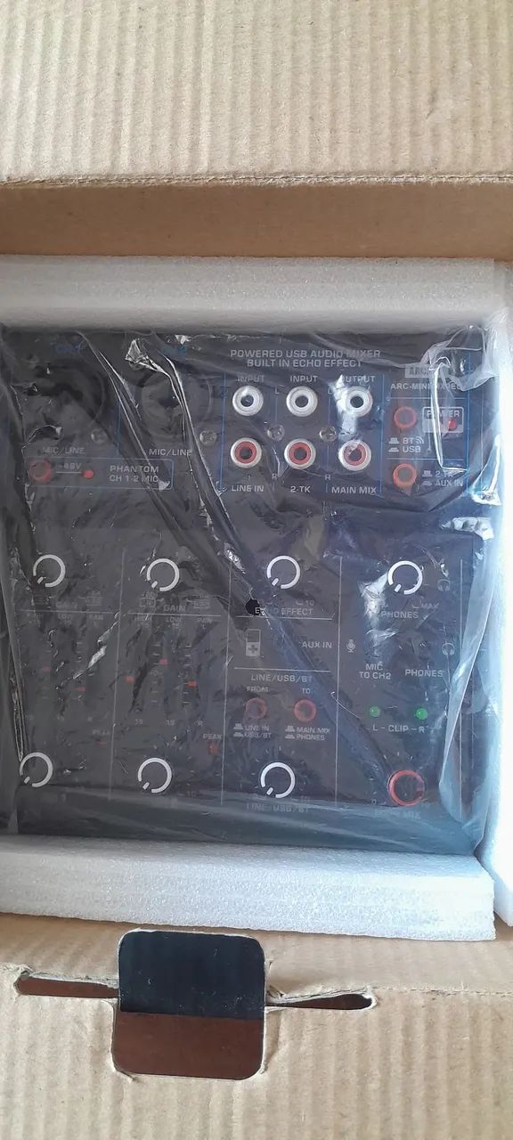 Mixer de áudio USB com efeito de eco