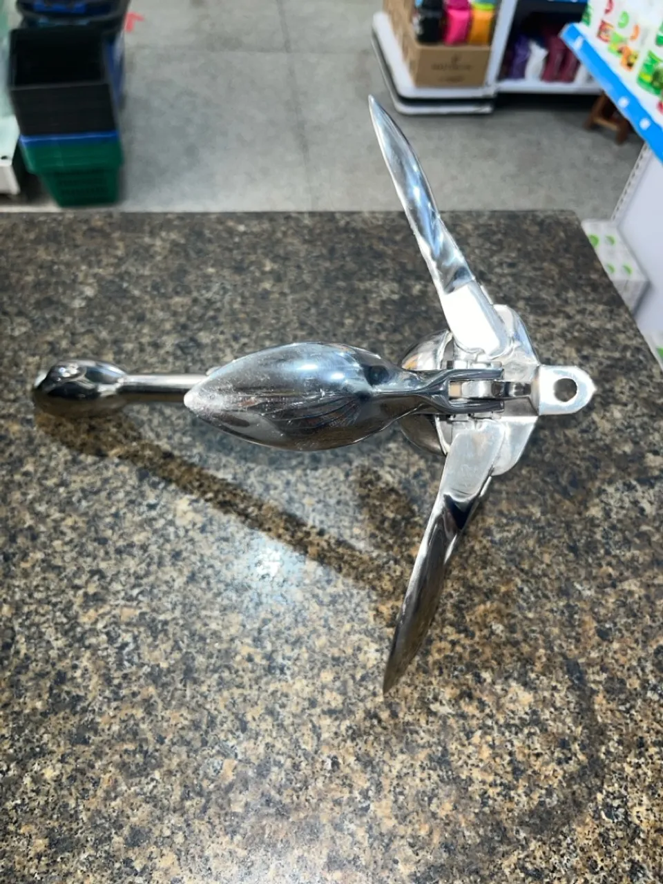 ÂNCORA DOBRÁVEL 1.5KG AÇO INOX PARA JET-SKI