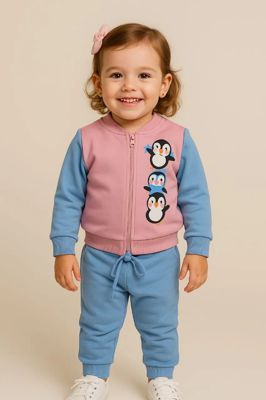 Conjunto Moletom Feminina Infantil Tamanho 3 anos