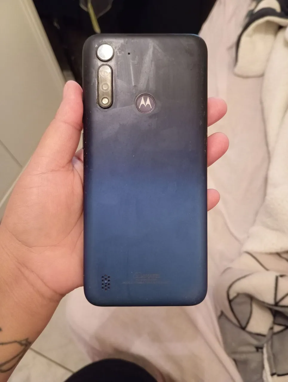 Motorola 8 Power lite tela queimada
