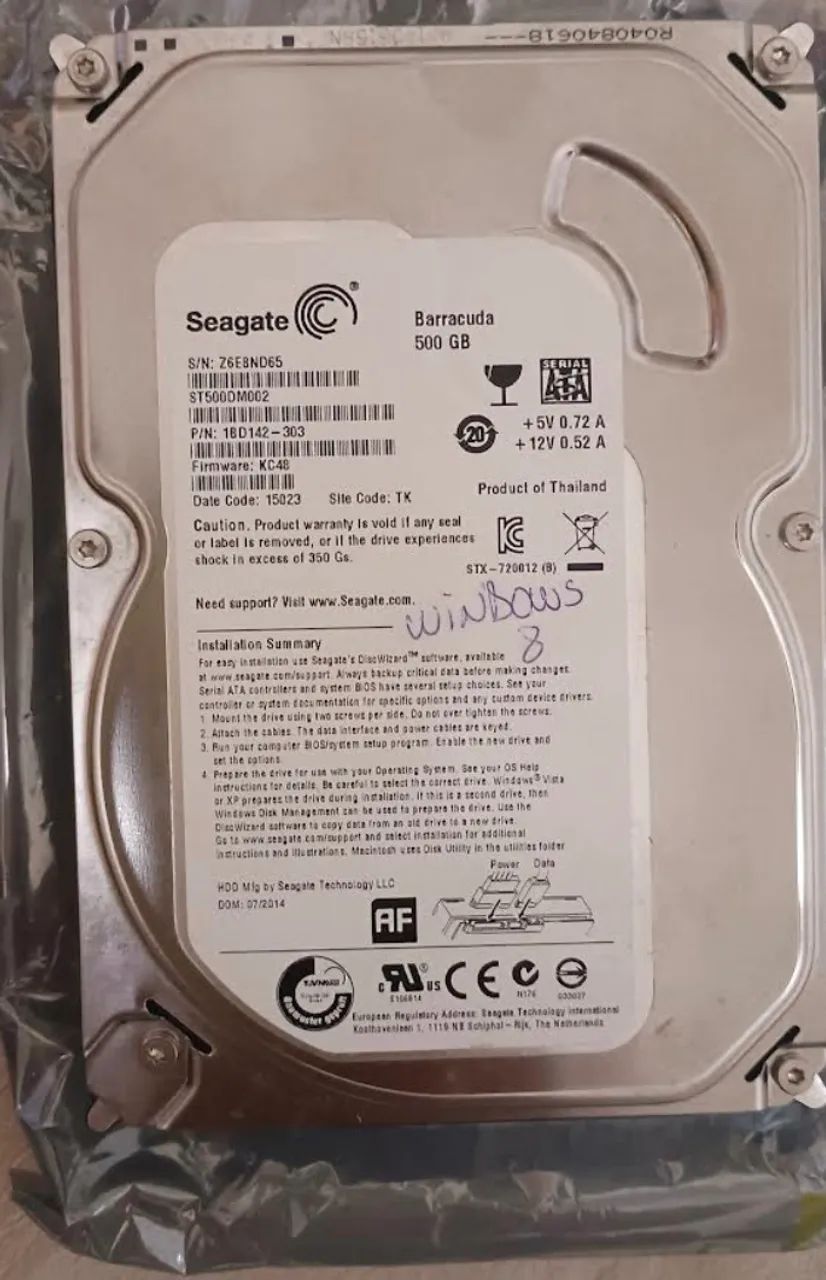 HD Seagate 500GB422991644297144320