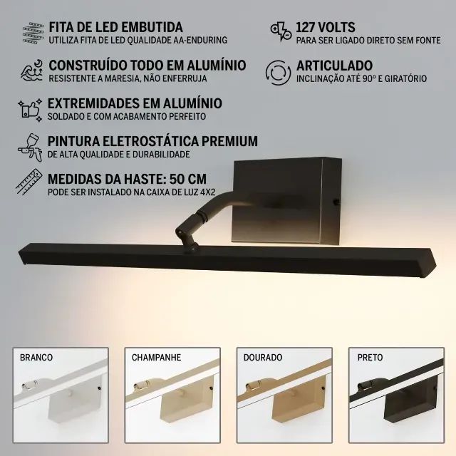 Arandela para Quadro/Espelho - Foto 2