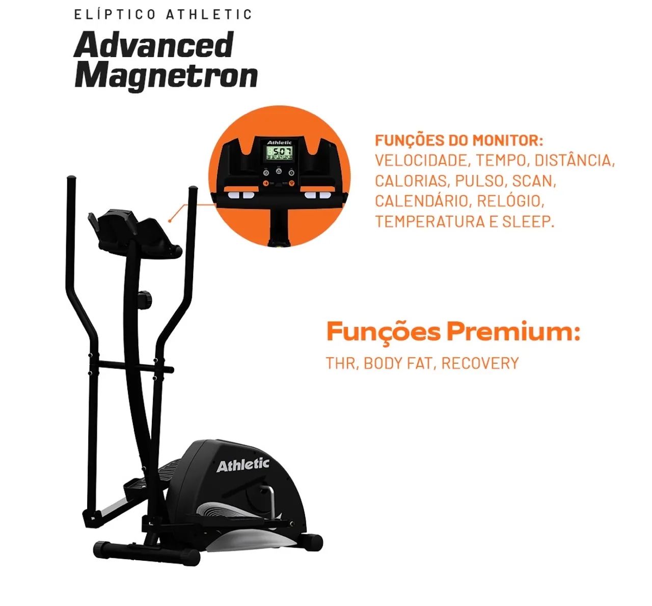 Elíptico athletic advanced magnetron  - Foto 2